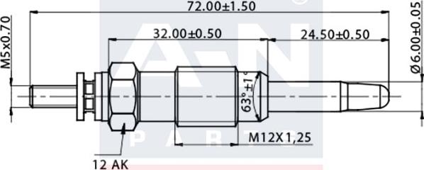 A-N PARTS A-N073107 - Glow Plug autospares.lv