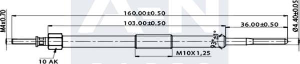 A-N PARTS A-N160480 - Glow Plug autospares.lv
