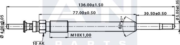 A-N PARTS A-N135417 - Glow Plug autospares.lv
