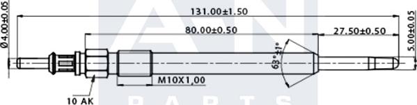 A-N PARTS A-N129379 - Glow Plug autospares.lv