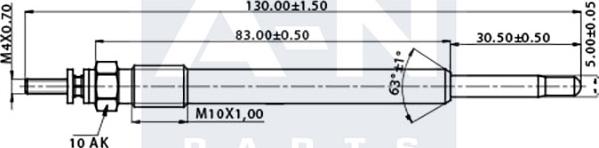 A-N PARTS A-N128365 - Glow Plug autospares.lv