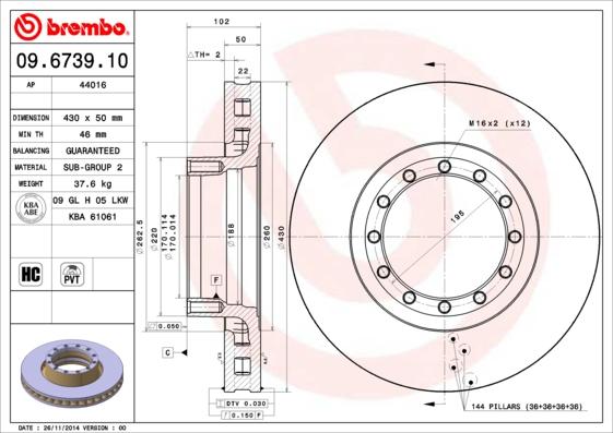 Maxtech 877519.0080 - Brake Disc autospares.lv