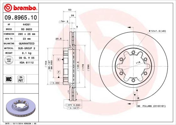 AP 44081 - Brake Disc autospares.lv