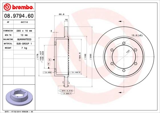 AP 44114 - Brake Disc autospares.lv