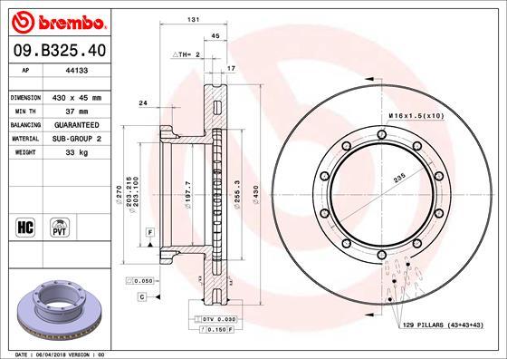 AP 44133 - Brake Disc autospares.lv