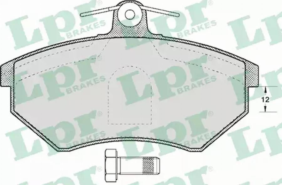 AP 05P600 - Brake Pad Set, disc brake autospares.lv