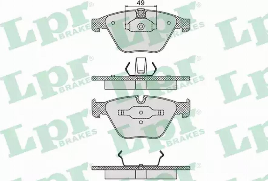 AP 05P1193 - Brake Pad Set, disc brake autospares.lv