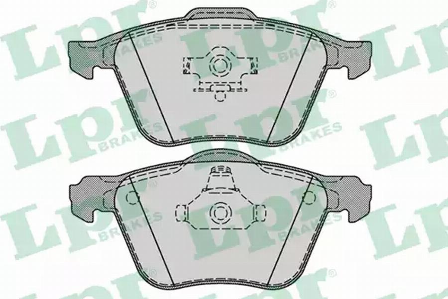 AP 05P1286 - Brake Pad Set, disc brake autospares.lv