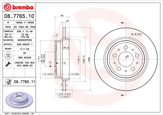 AP 19080 - Brake Disc autospares.lv