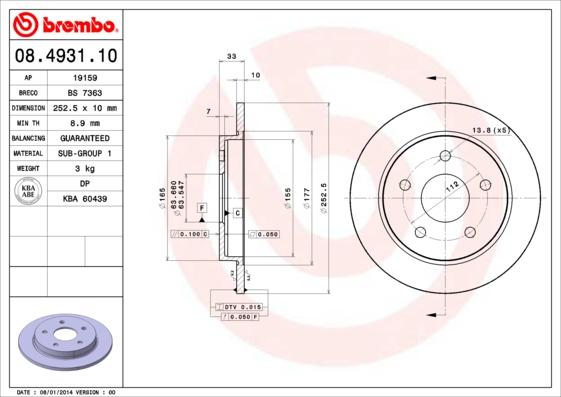 AP 19159 - Brake Disc autospares.lv