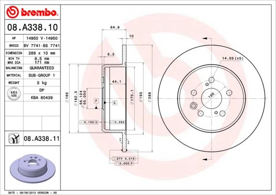 AP 14950 - Brake Disc autospares.lv