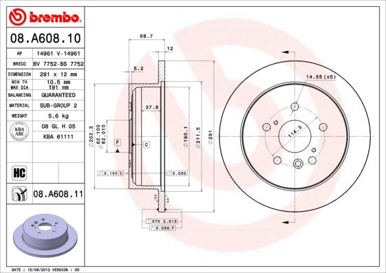 AP 14961 V - Brake Disc autospares.lv