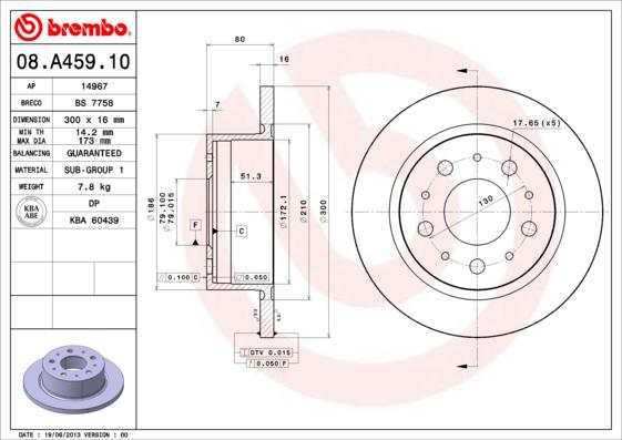 AP 14967 - Brake Disc autospares.lv