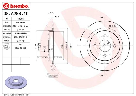 AP 14905 - Brake Disc autospares.lv