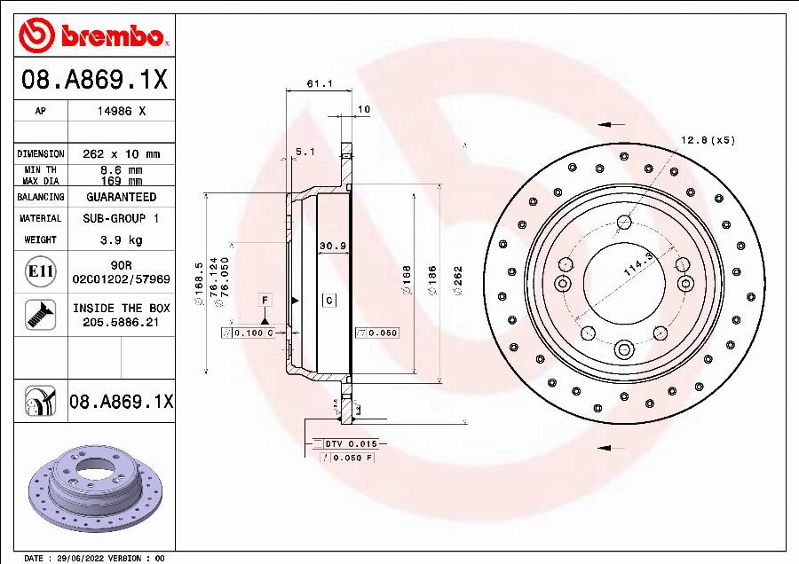 AP 14986 X - Brake Disc autospares.lv