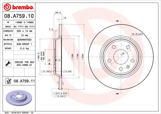 AP 14980 - Brake Disc autospares.lv