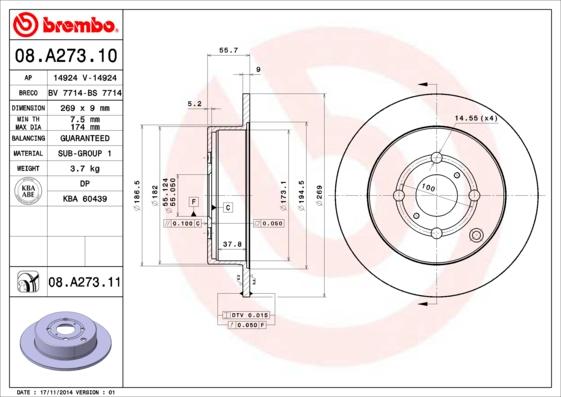 AP 14924 V - Brake Disc autospares.lv