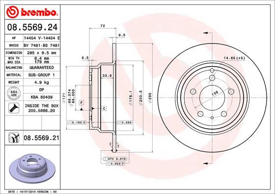 AP 14454 E - Brake Disc autospares.lv