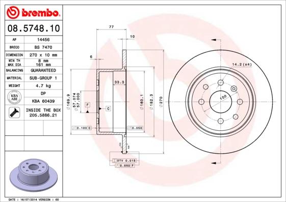 AP 14456 - Brake Disc autospares.lv