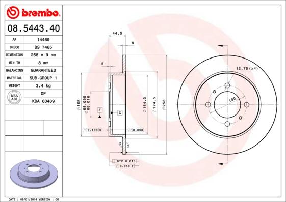 AP 14469 - Brake Disc autospares.lv