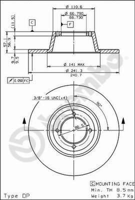 AP 14424 - Brake Disc autospares.lv