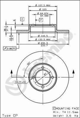 AP 14518 - Brake Disc autospares.lv