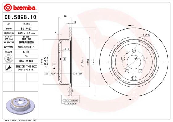 AP 14512 - Brake Disc autospares.lv