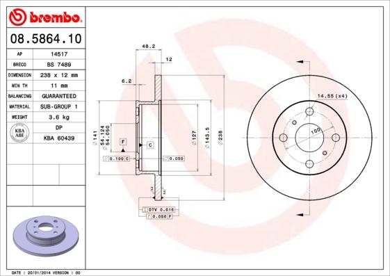 AP 14517 - Brake Disc autospares.lv