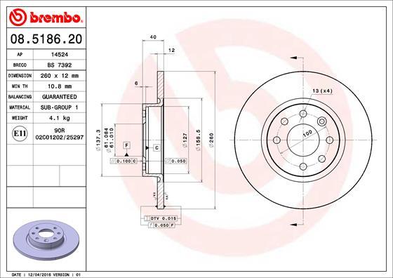 AP 14524 - Brake Disc autospares.lv