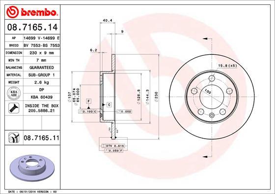 AP 14699 E - Brake Disc autospares.lv