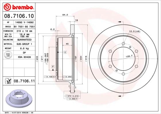 AP 14692 - Brake Disc autospares.lv