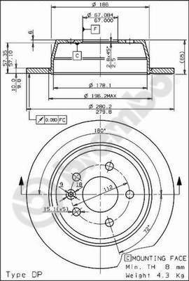 AP 14654 - Brake Disc autospares.lv