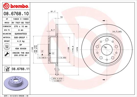 AP 14604 V - Brake Disc autospares.lv