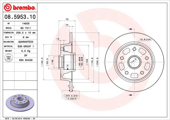 AP 14605 - Brake Disc autospares.lv