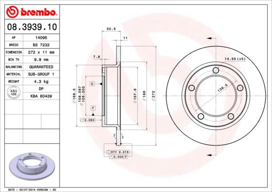 AP 14095 - Brake Disc autospares.lv