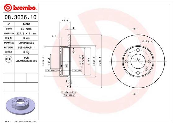 AP 14087 - Brake Disc autospares.lv