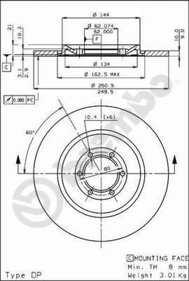 AP 14031 - Brake Disc autospares.lv