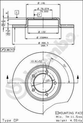 AP 14101 - Brake Disc autospares.lv