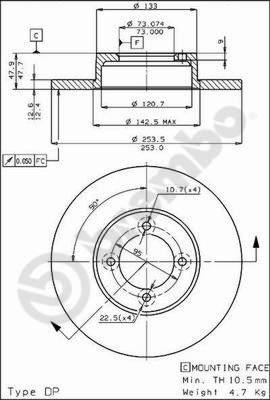 AP 14119 - Brake Disc autospares.lv