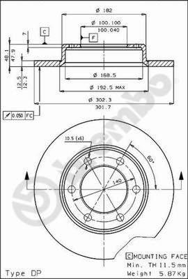 AP 14116 - Brake Disc autospares.lv