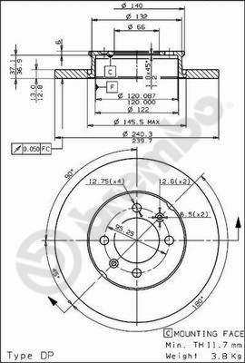 AP 14118 - Brake Disc autospares.lv