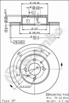 AP 14125 - Brake Disc autospares.lv