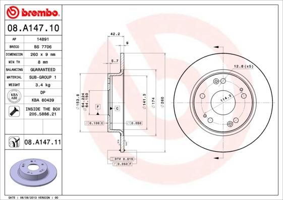 AP 14891 V - Brake Disc autospares.lv