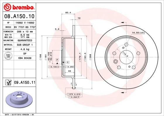 AP 14892 - Brake Disc autospares.lv