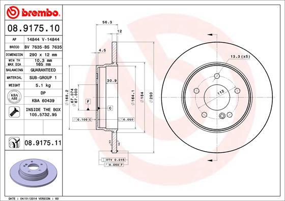 AP 14844 - Brake Disc autospares.lv