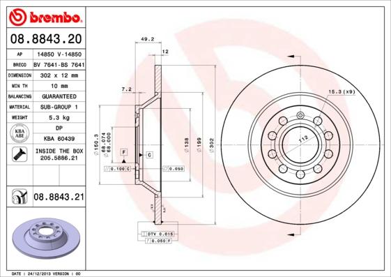 AP 14850 V - Brake Disc autospares.lv