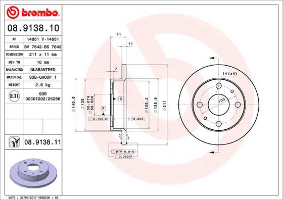 AP 14851 - Brake Disc autospares.lv