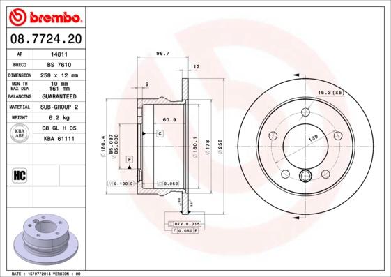 AP 14811 - Brake Disc autospares.lv