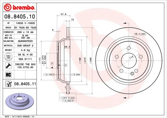 AP 14835 - Brake Disc autospares.lv