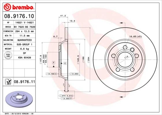 AP 14821 - Brake Disc autospares.lv